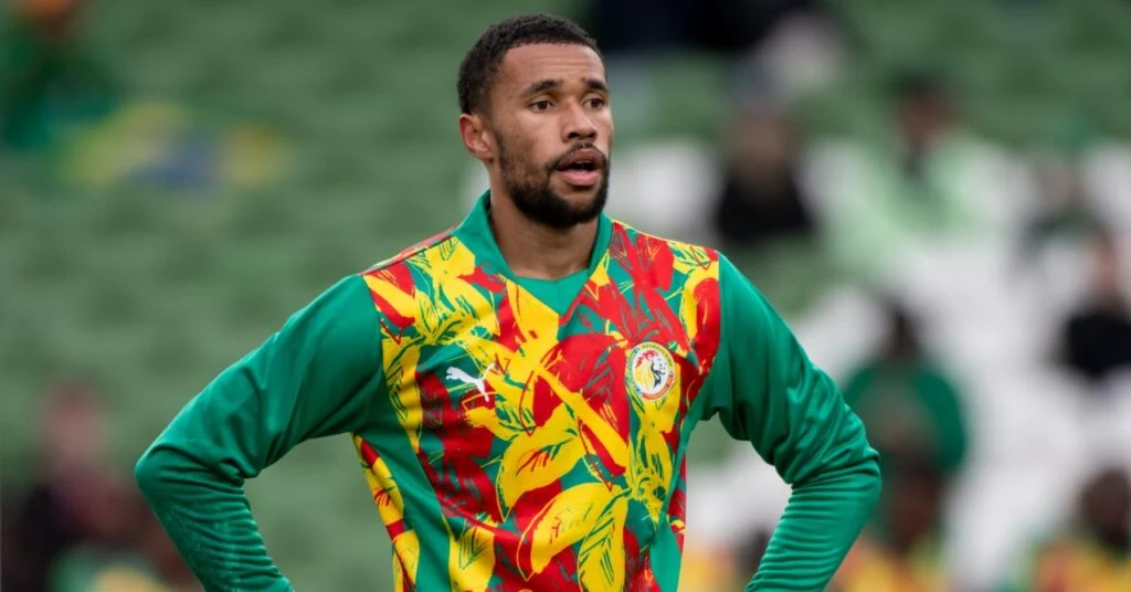 Senegalese goalkeeper Yéhvann Diouf in action