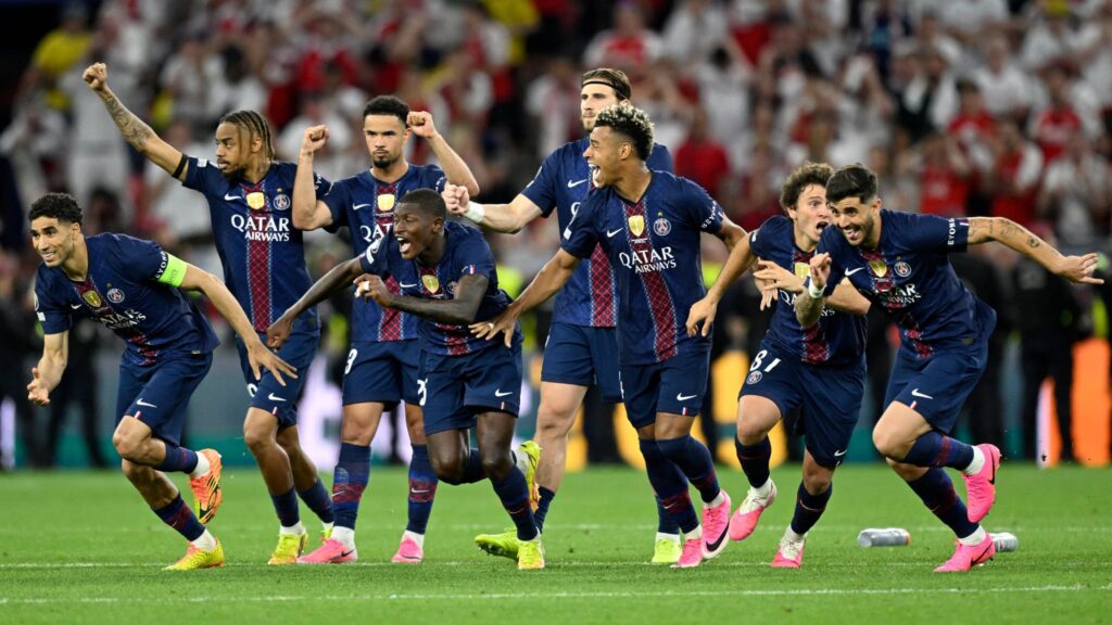 Psg ends arsenal thriller with champions league glory