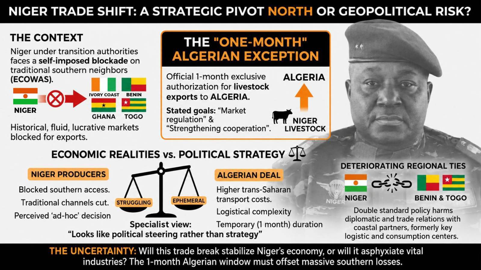 Niger’s new trade route: a month of cattle exports to Algeria amidst southern blockade