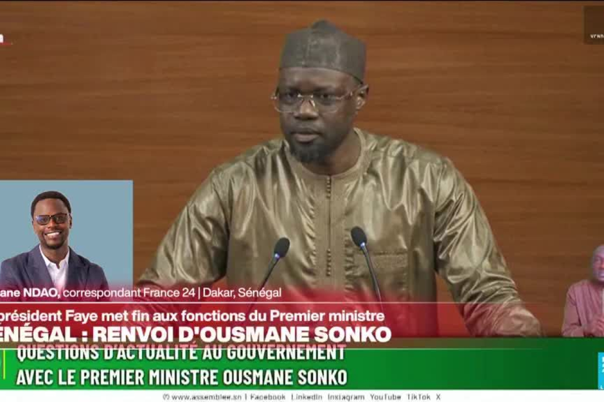 President Bassirou Diomaye Faye dismisses prime minister Ousmane Sonko in Senegal