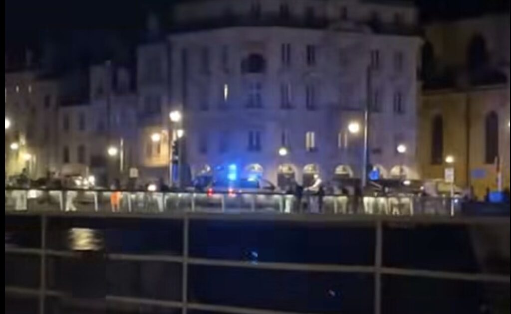 Post-champions league match chaos erupts in Besançon