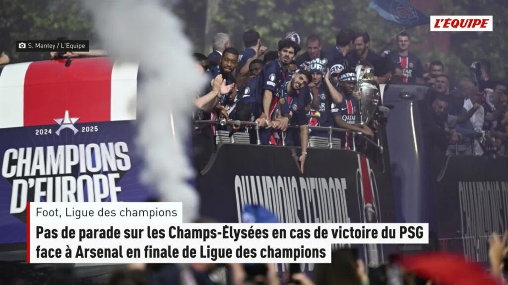 Psg champions league victory parade cancelled in Paris