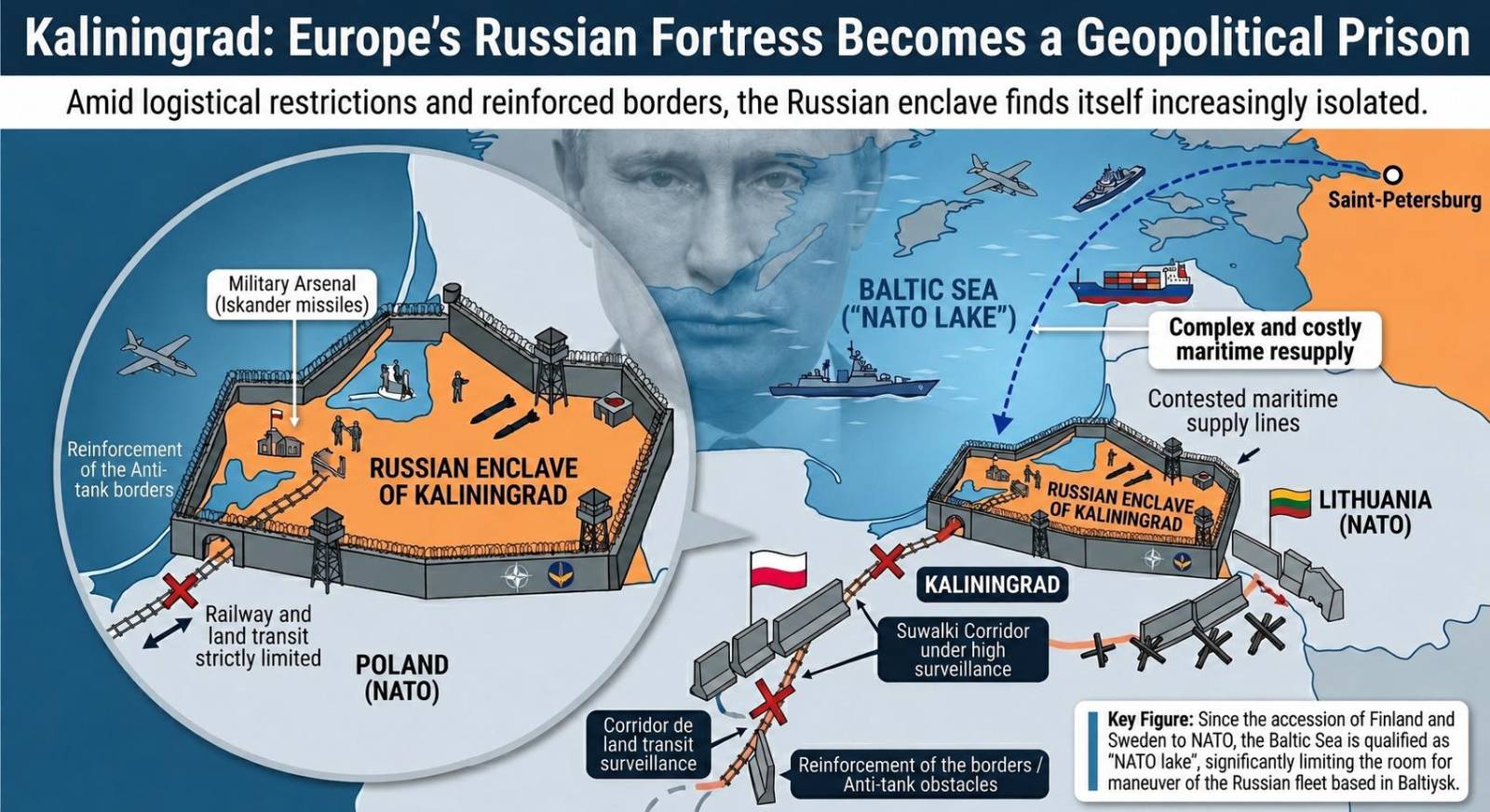 Kaliningrad: the Russian fortress trapped in a geopolitical deadlock