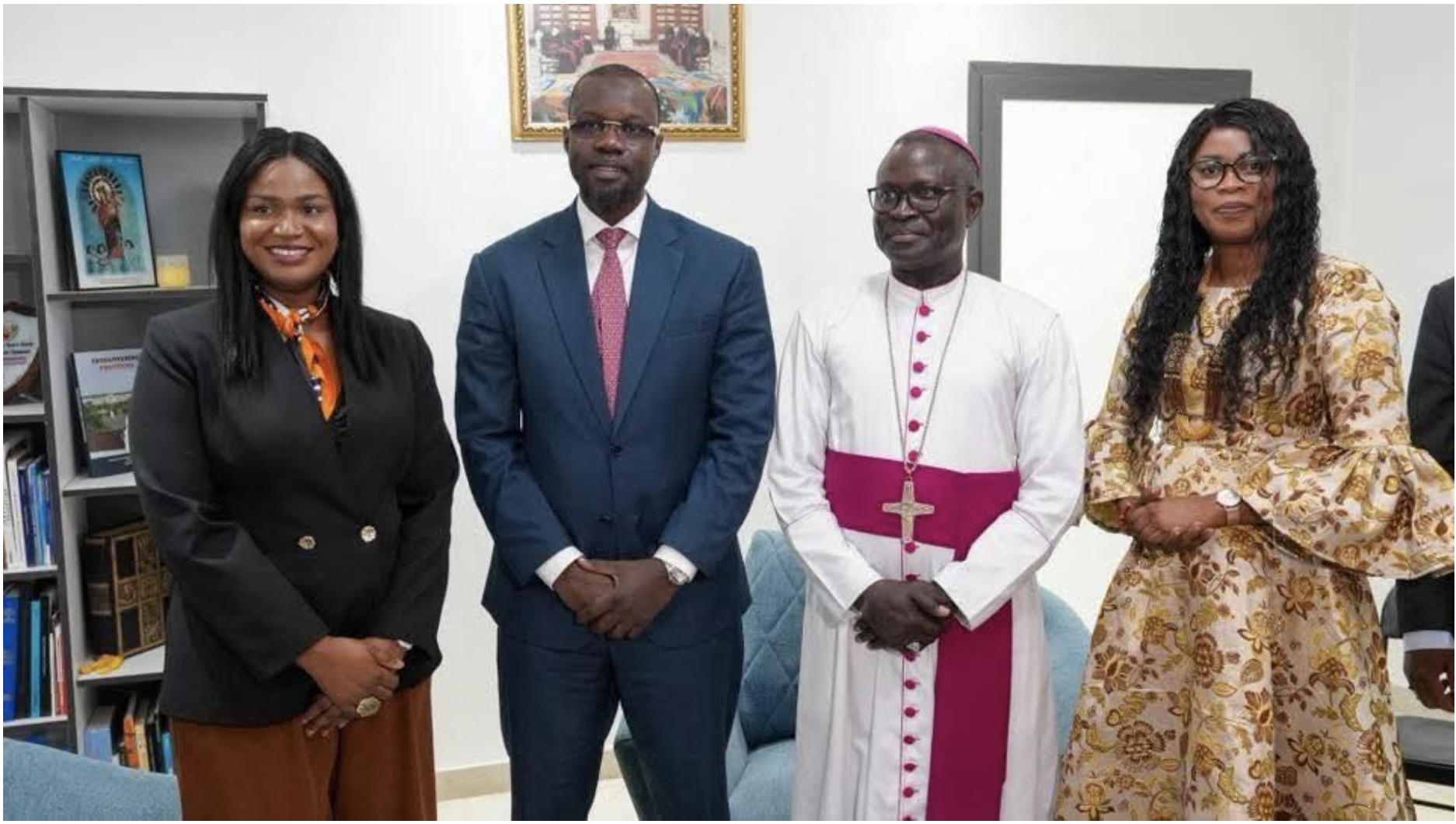 Prime minister ousmane sonko’s courtesy visit to Dakar cathedral ahead of popenguine