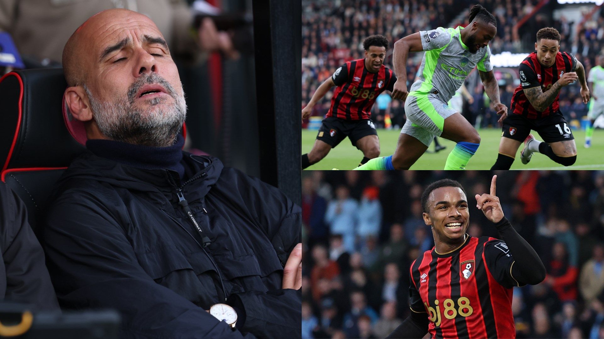 Manchester City’s title hopes dashed in draw against Bournemouth