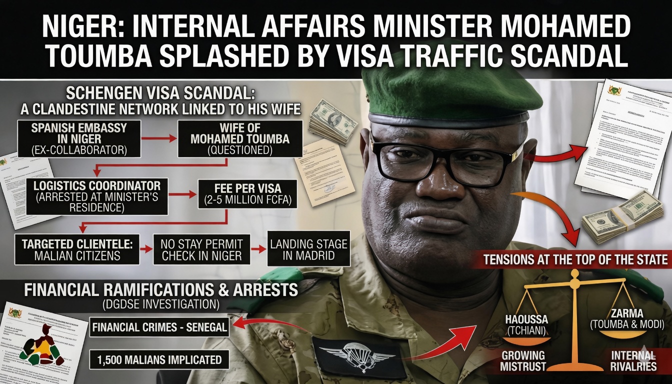 Niger: interior minister’s wife implicated in widespread visa trafficking operation