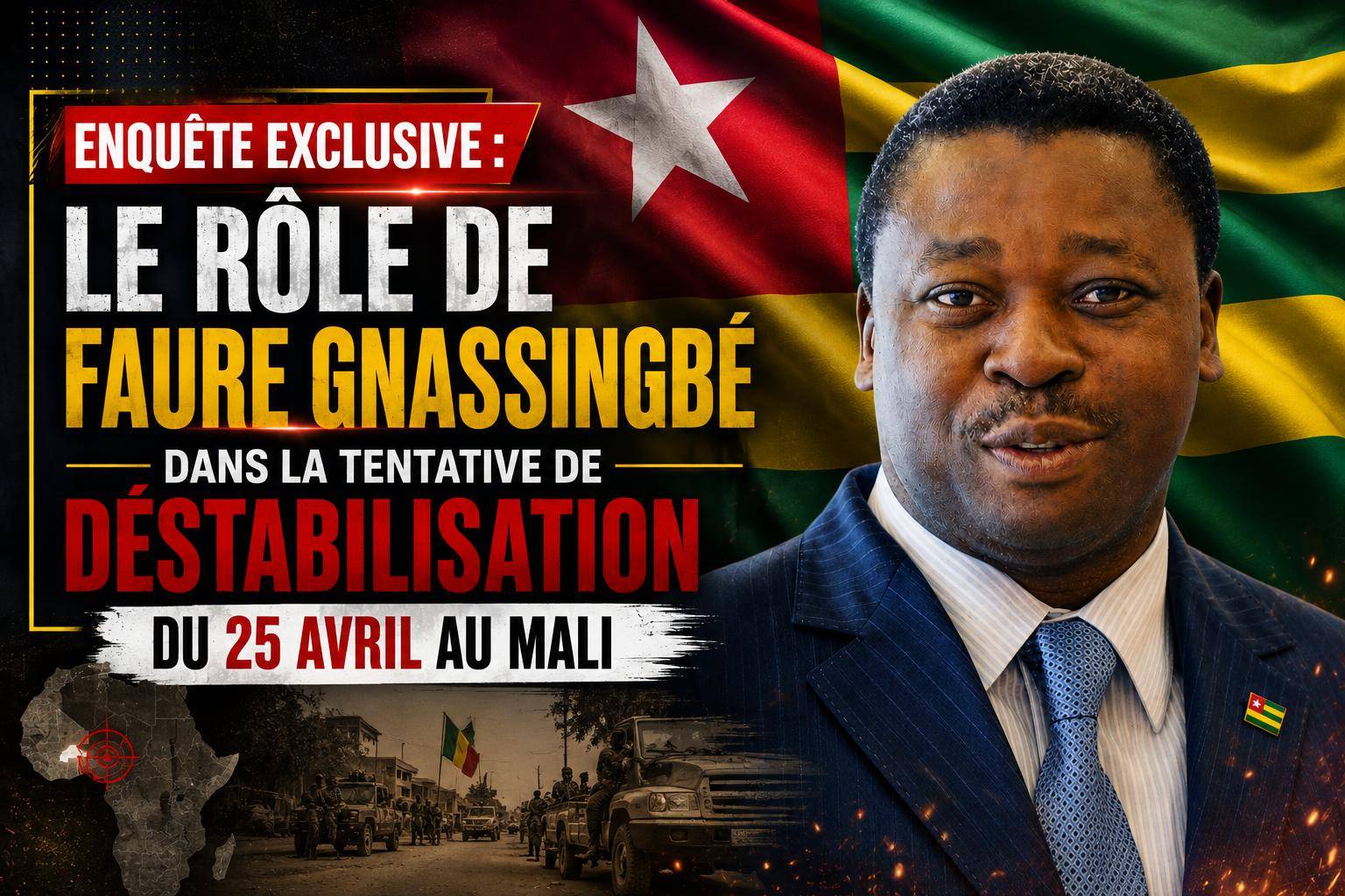 Faure gnassingbé’s alleged role in Mali destabilization plots