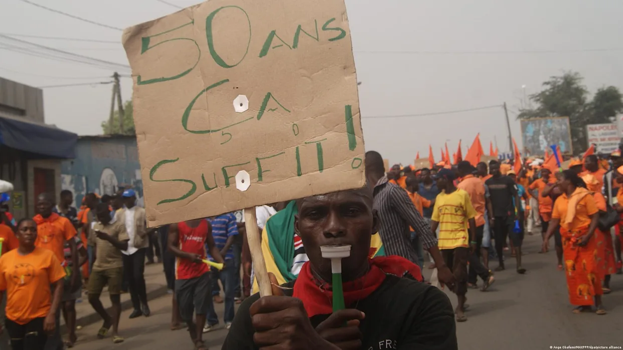 Past demonstrations in Togo, like this one in 2017, have faced suppression and bans