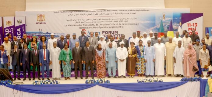 chadian officials at the transcameroun corridor forum in N'Djamena