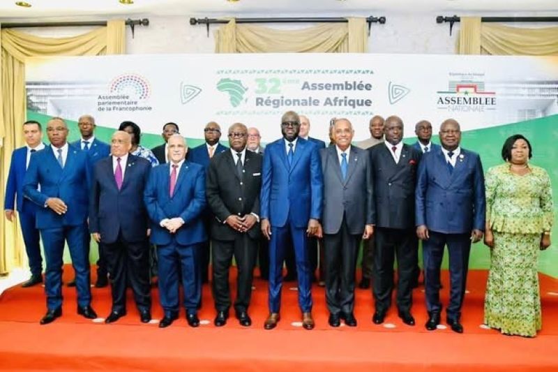 Parliamentarians at the Dakar Francophonie assembly
