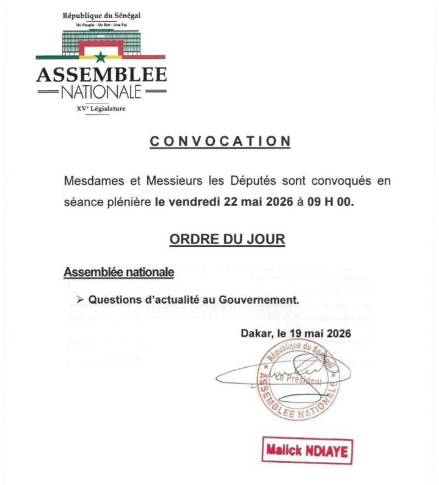 Senegal national assembly chamber