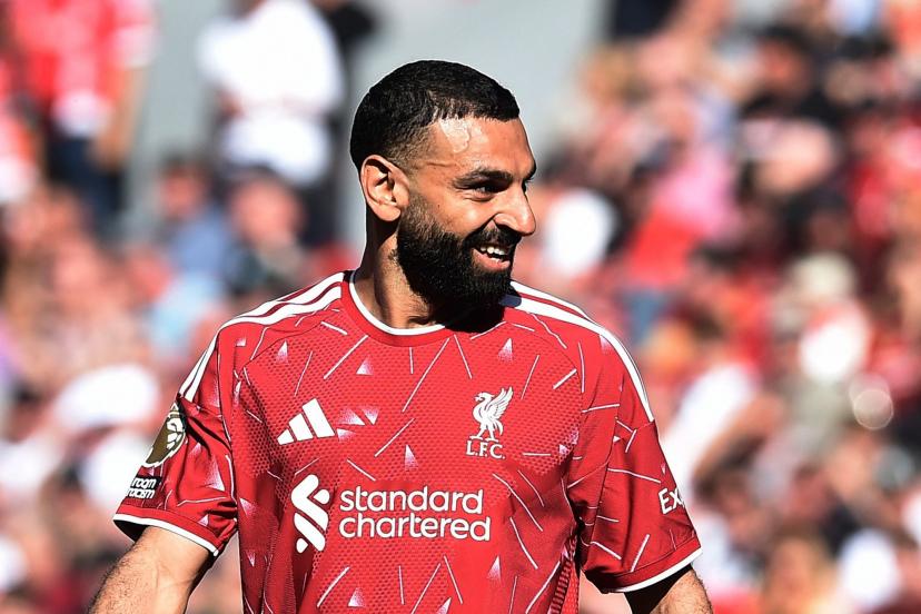 Mohamed Salah delivered a crucial assist against Brentford on Sunday. (Peter Powell/Reuters)