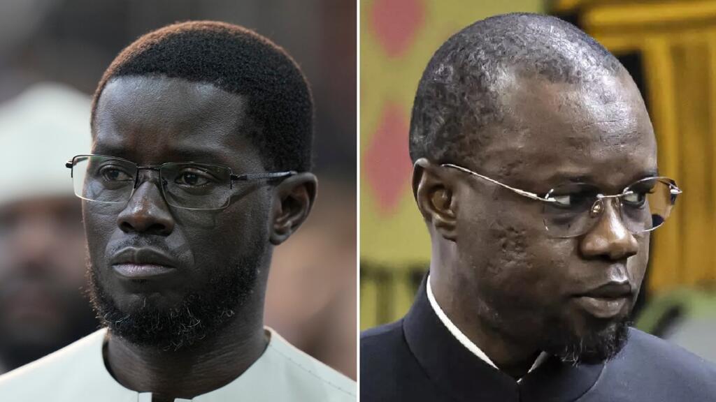 Senegal's President Bassirou Diomaye Faye (left) and former Prime Minister Ousmane Sonko (right) in a recent meeting.