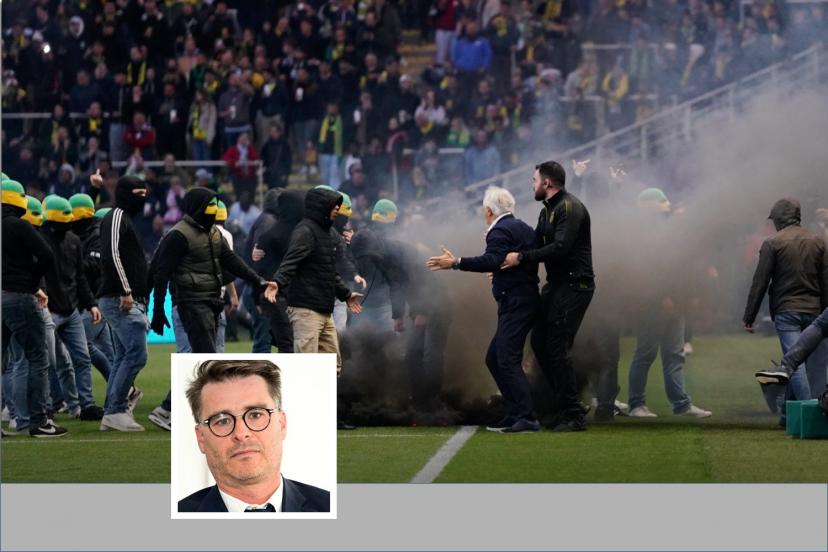 On May 17, after Nantes supporters invaded the pitch, the match against Toulouse was halted at the 22nd minute.