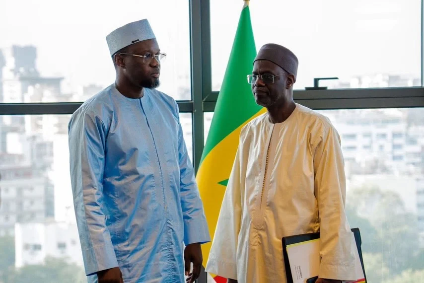 Senegal government transition ceremony
