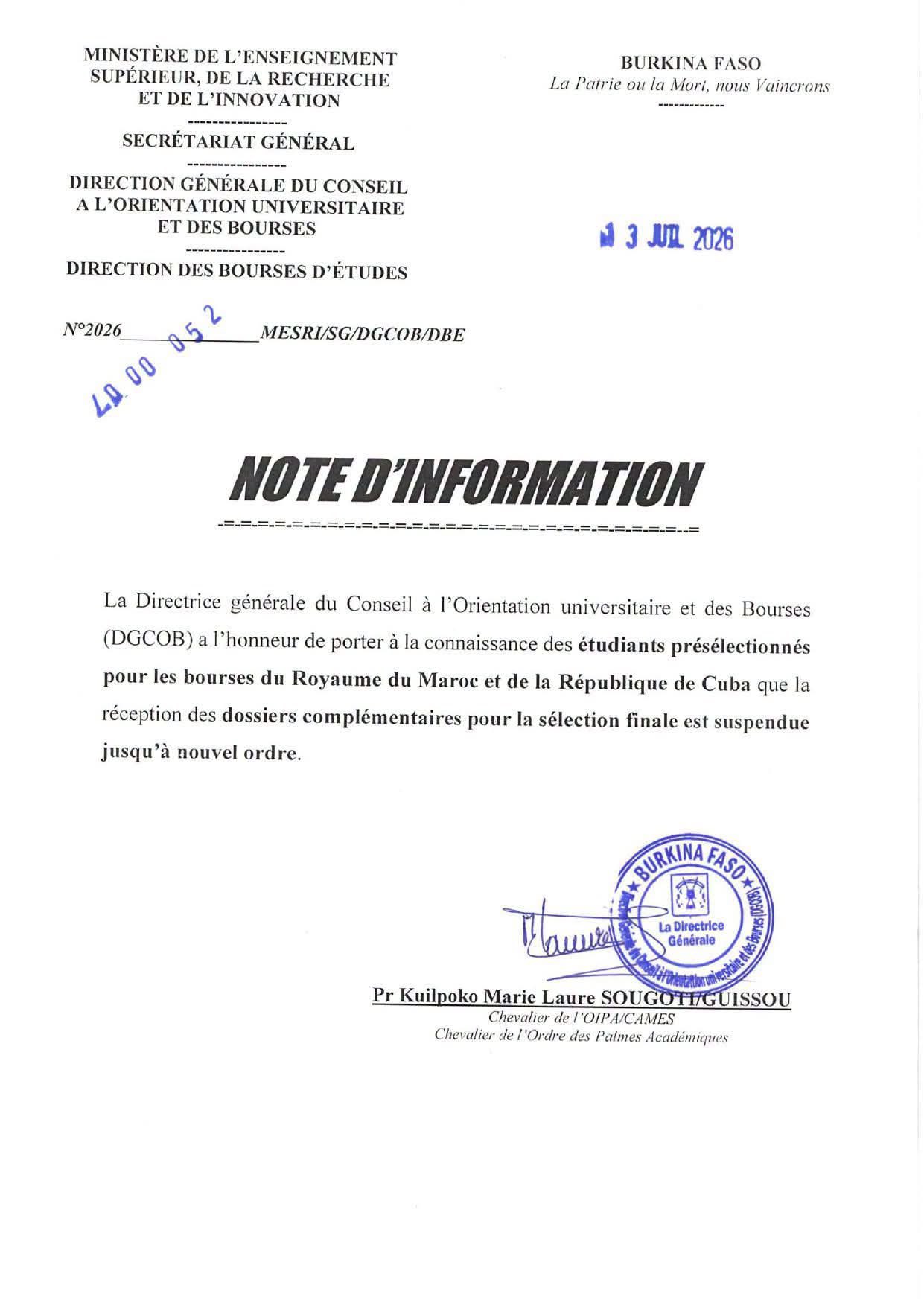 Burkina Faso: traoré regime’s scholarship cuts imperil youth’s future