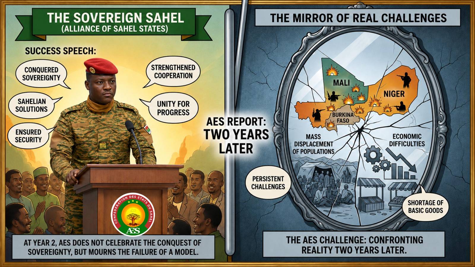 Two years of AES: sovereignty claims versus tangible realities in west africa