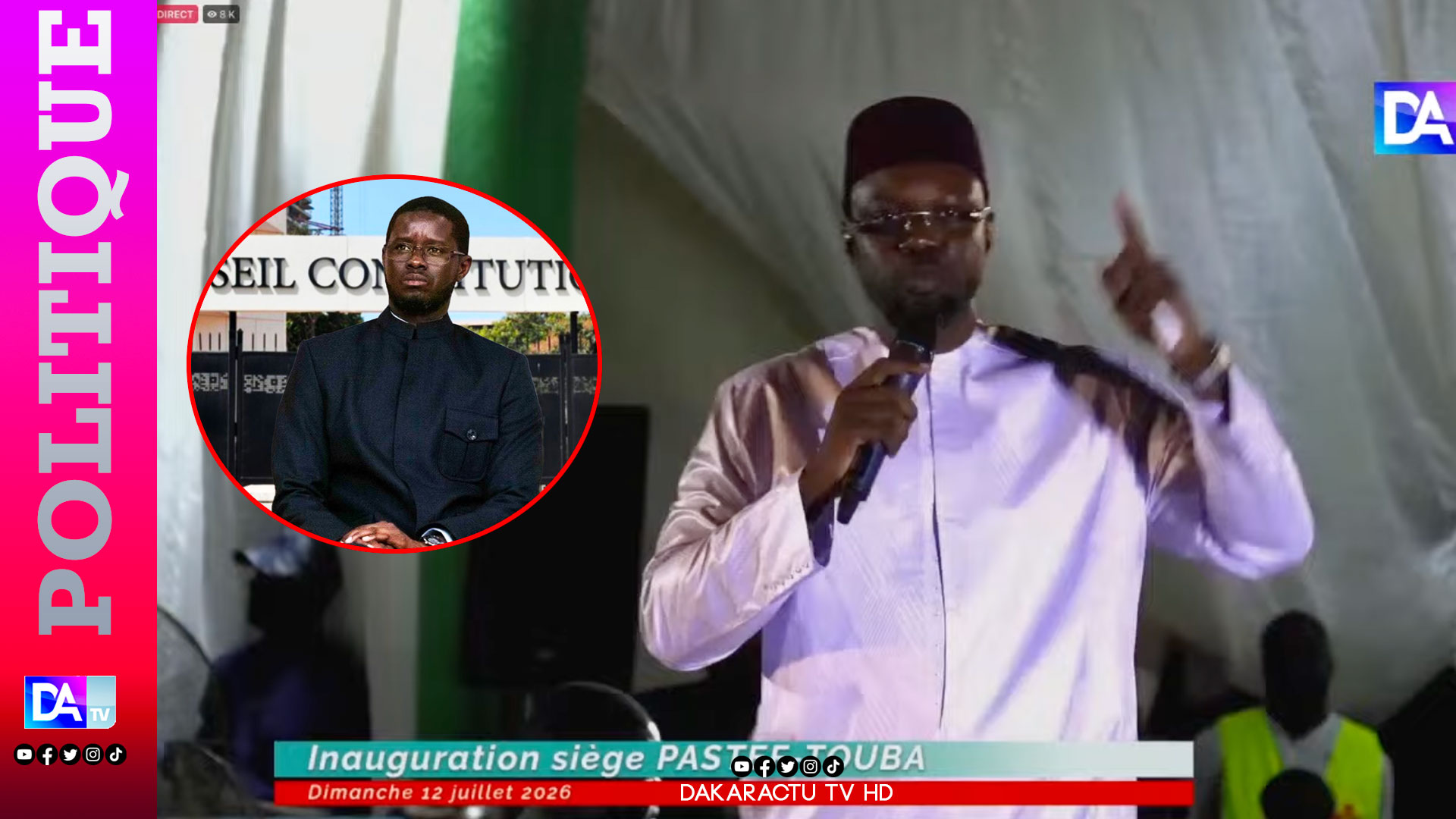 Ousmane sonko challenges ‘seven sages’ and warns president diomaye faye on constitutional revision
