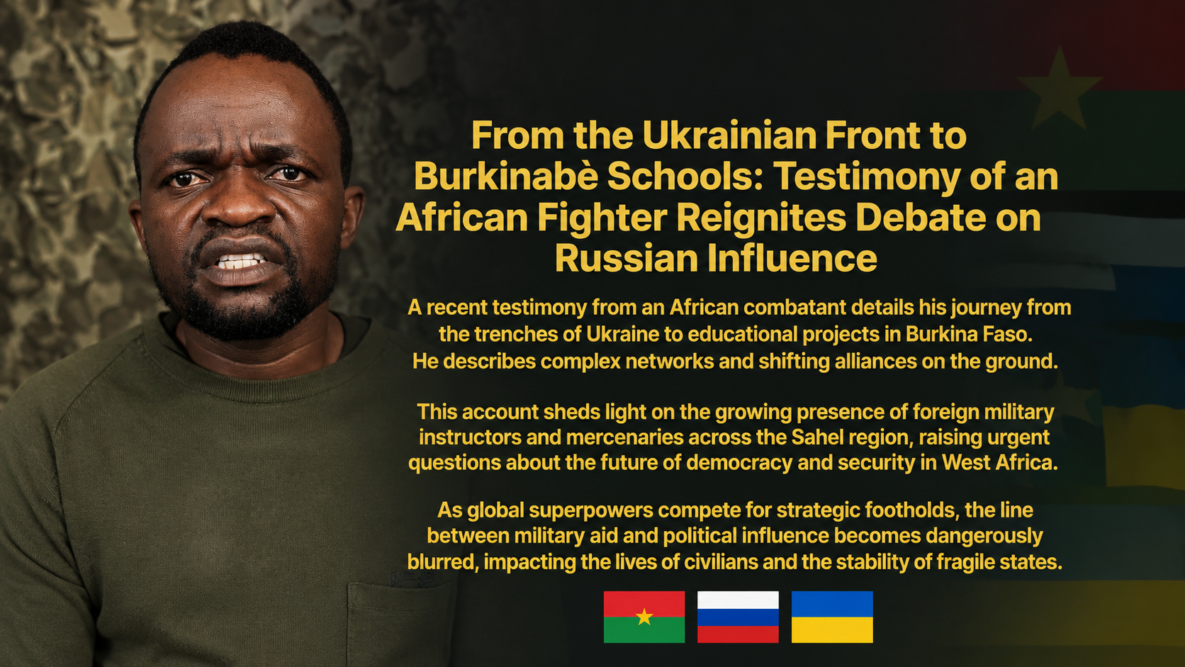 Russian influence in africa: Burkina Faso’s education shift sparks debate