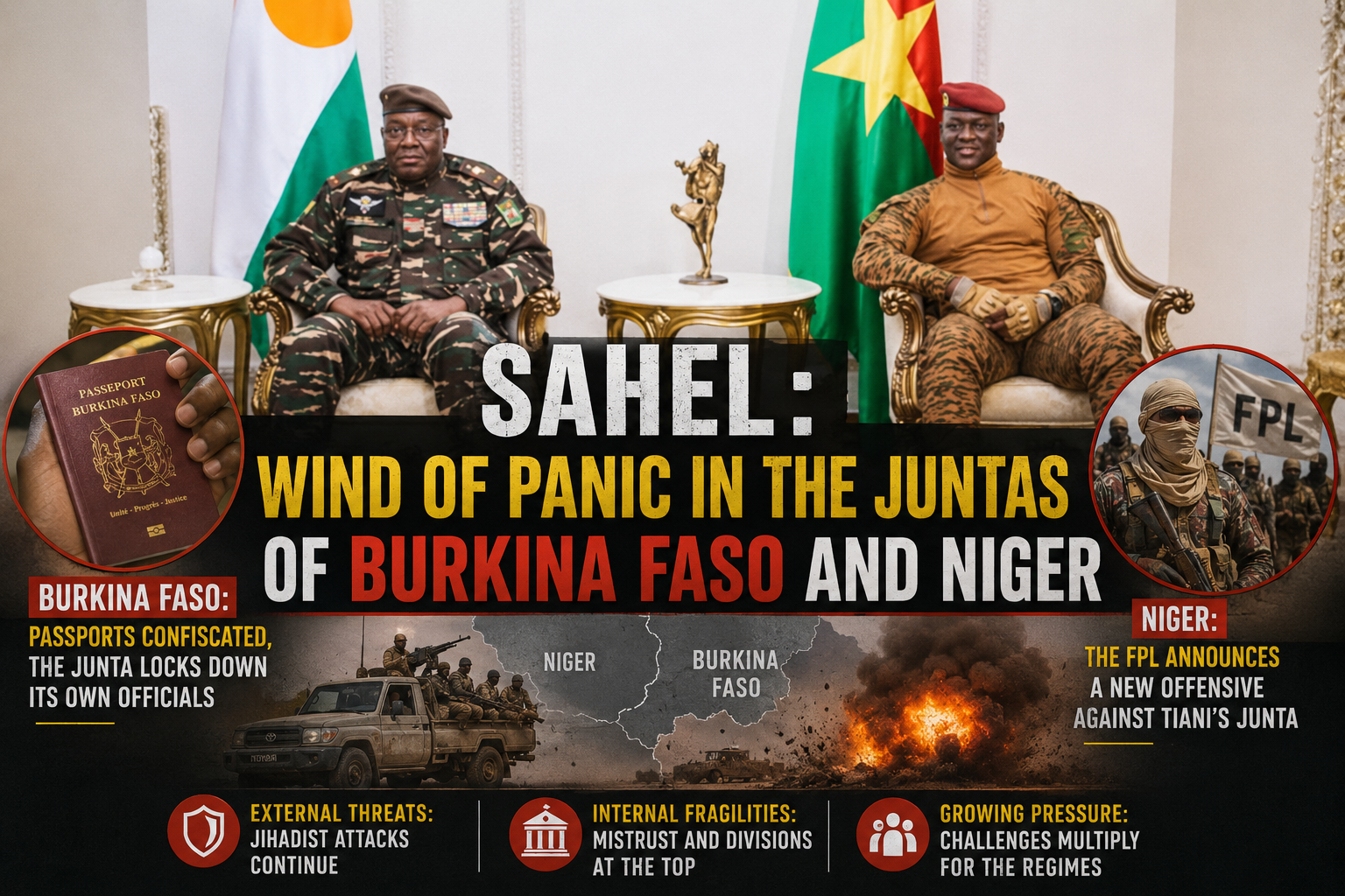 Sahelian juntas face escalating internal and external pressures