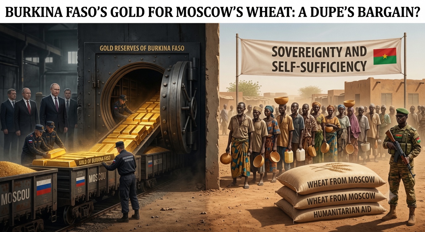 Burkina Faso trades gold for Russian wheat amid food crisis