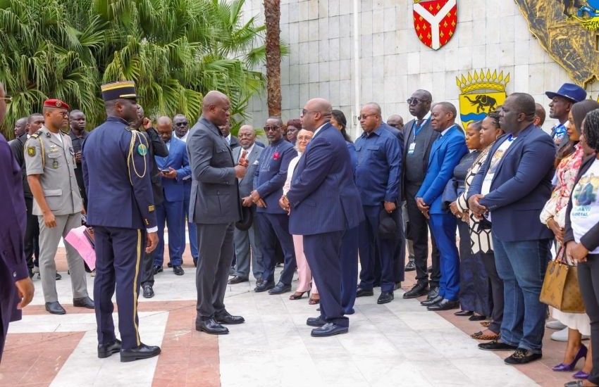 Delegation from Ogooué-Maritime received at the Presidential Palace