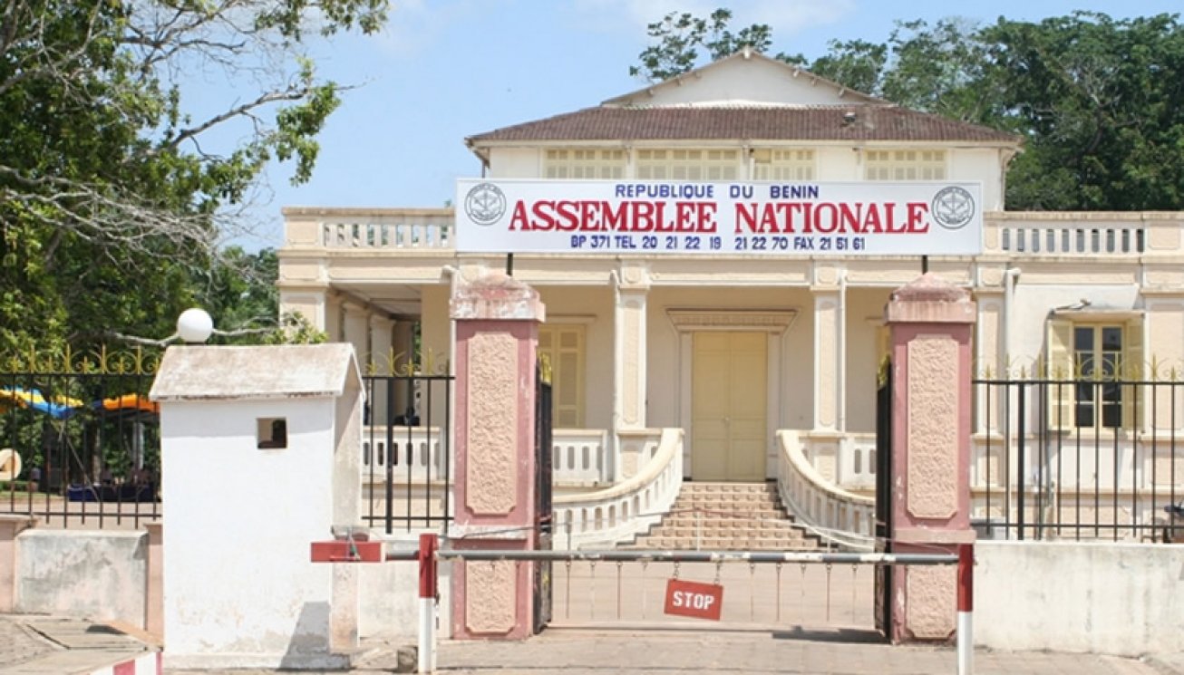 Interior view of Benin's National Assembly building