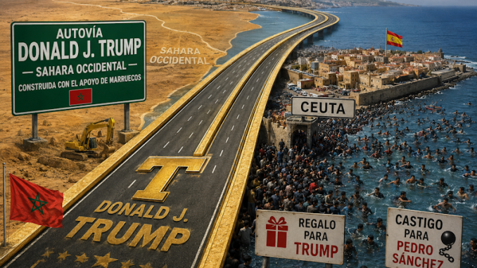 Highway under construction in Morocco