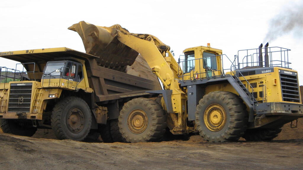 Manganese mining operation in Moanda by COMILOG, a subsidiary of the French group Eramet
