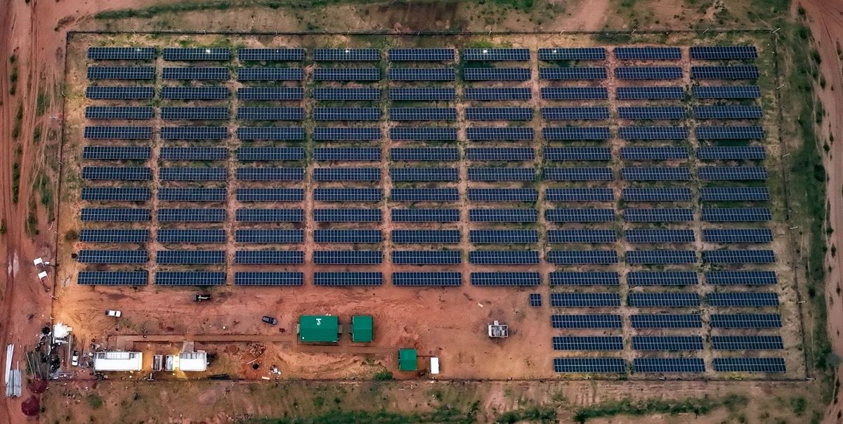 Solar power plant inauguration in Adré, Tchad