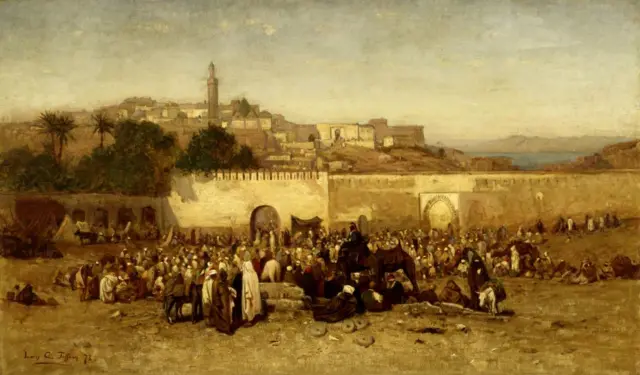19th-century marketplace in Tangier