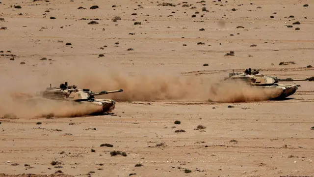 Moroccan military tanks