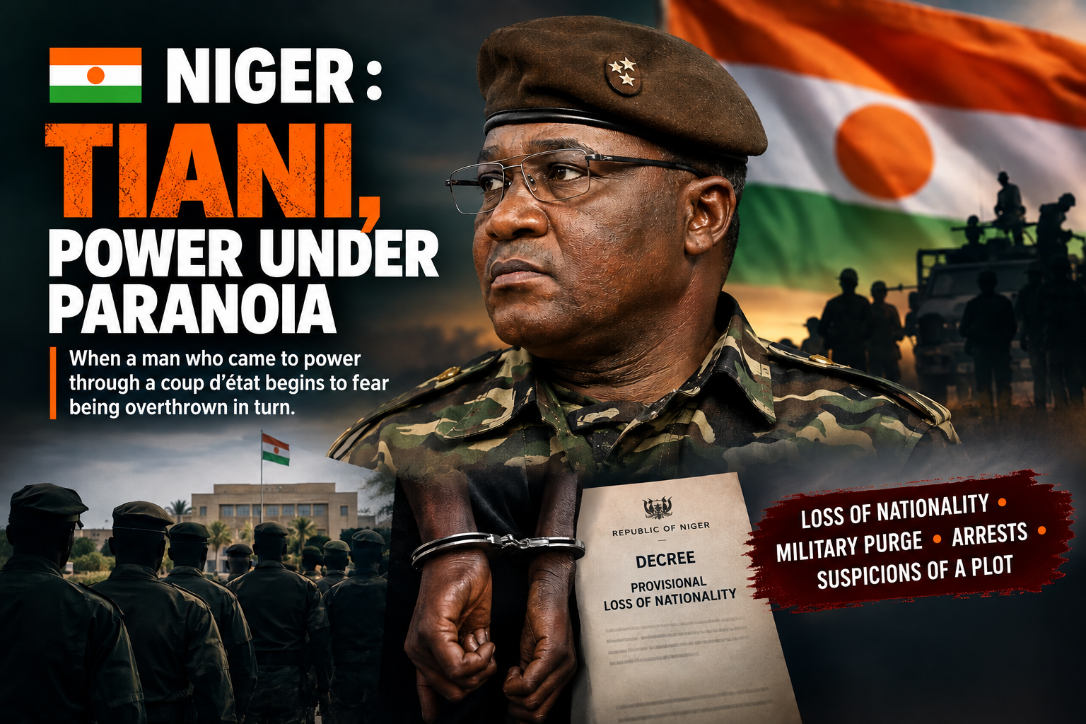 Niger: Tiani’s widening purge sparks debate over citizenship and loyalty