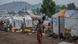 People displaced by fighting between M23 rebels and government forces in Goma, Democratic Republic of Congo.