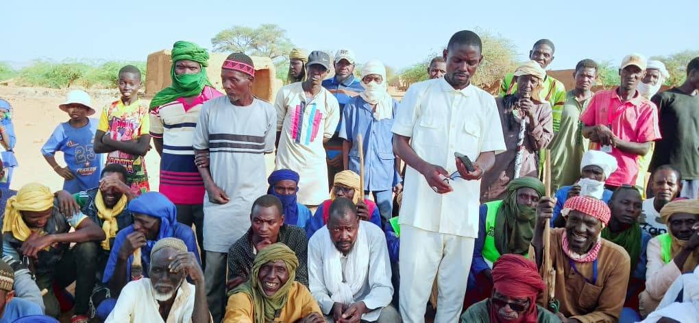 Keita rural community leaders during reconciliation meeting